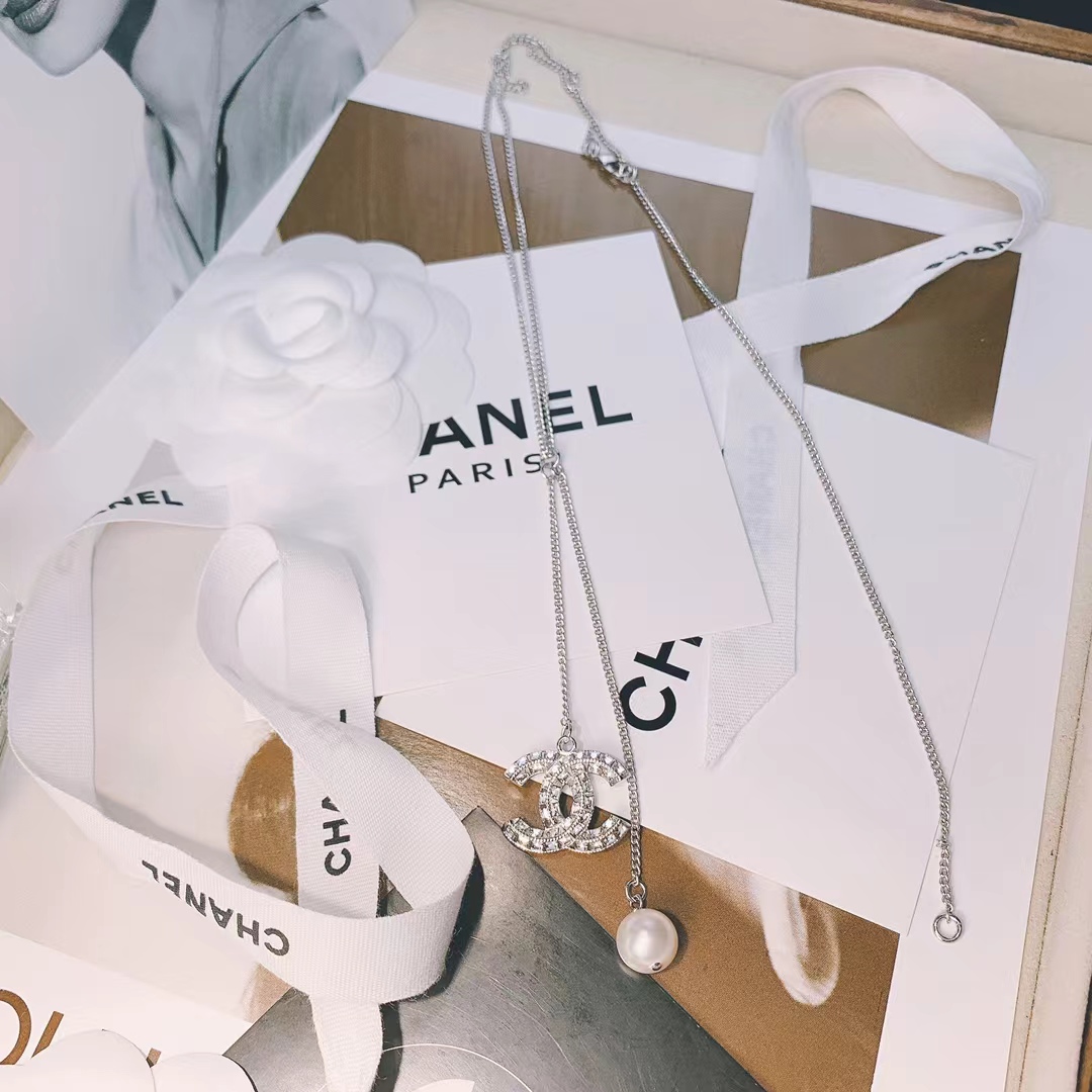 Chanel Silver Color Tassel Pendant Necklace - Rep Fashion™