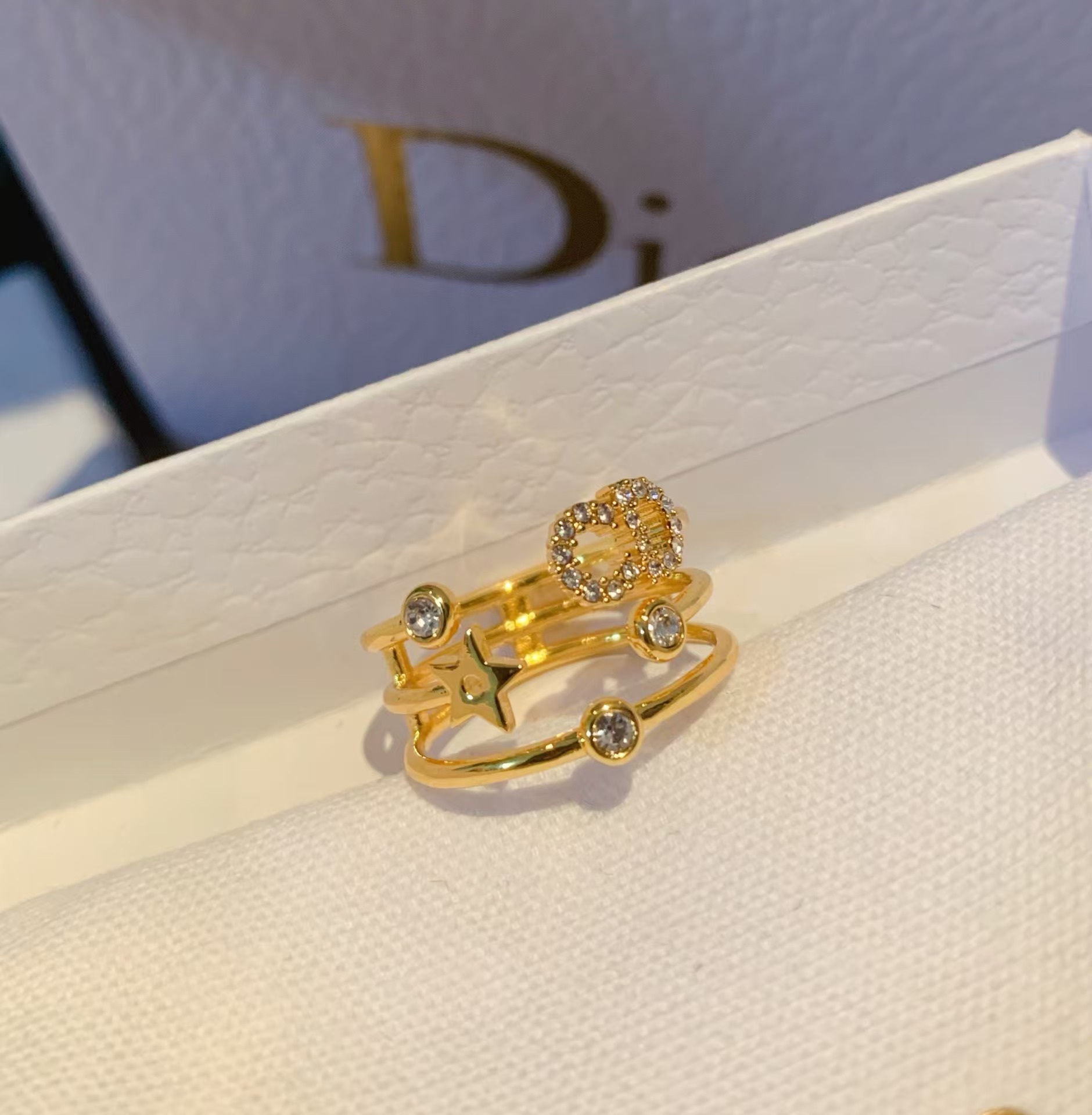 Dior CD Three Layers Ring - Rep Fashion™