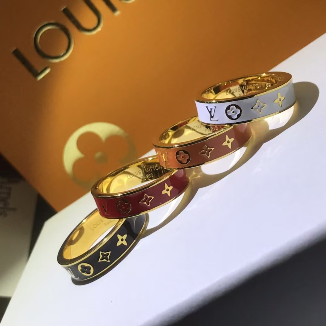 Louis Vuitton Enamel Pattern Ring - Rep Fashion™