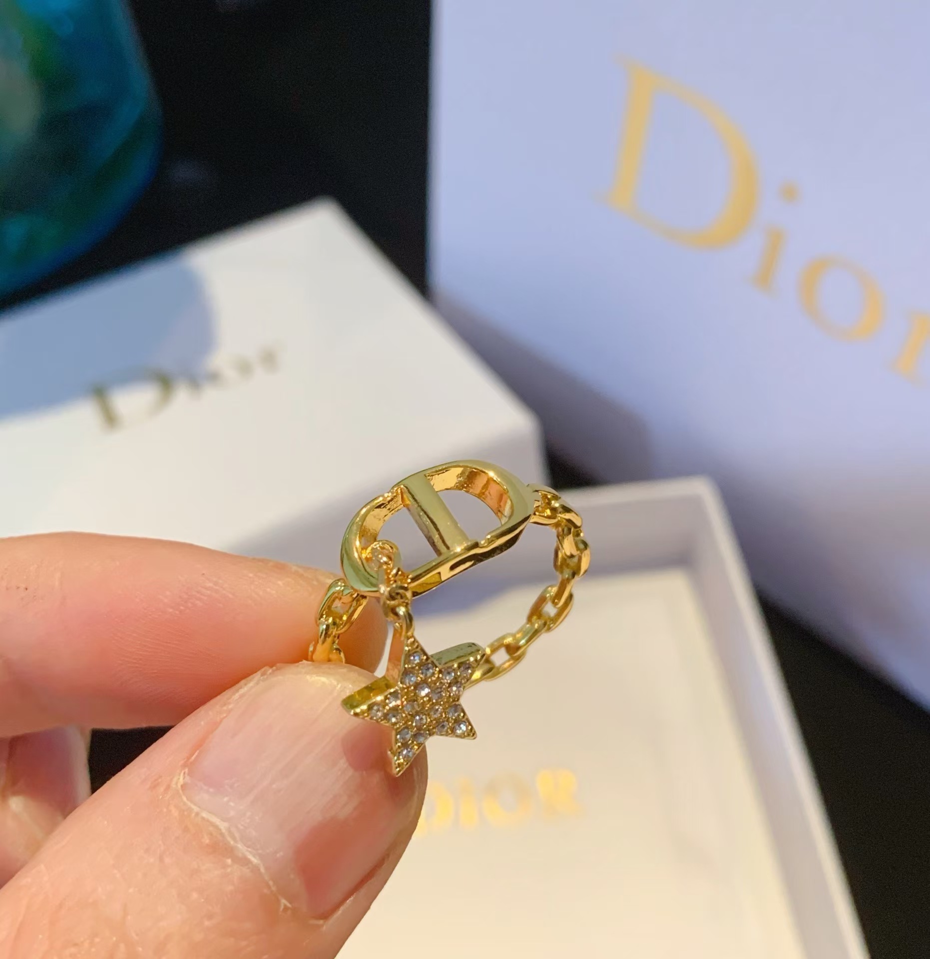 Dior CD Star Dangle Ring - Rep Fashion™