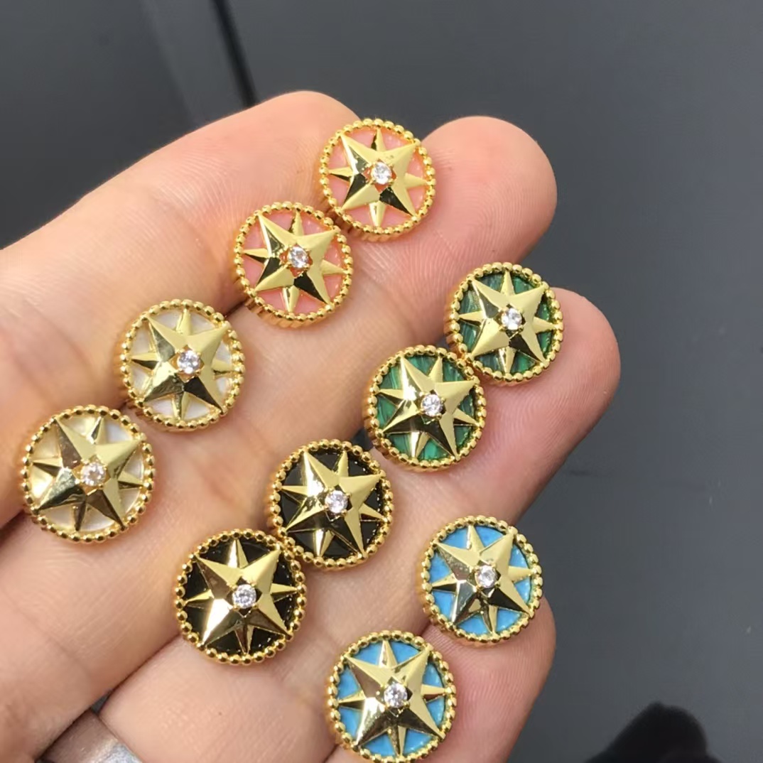 Dior Rose Des Vents Earrings - Small - Rep Fashion™