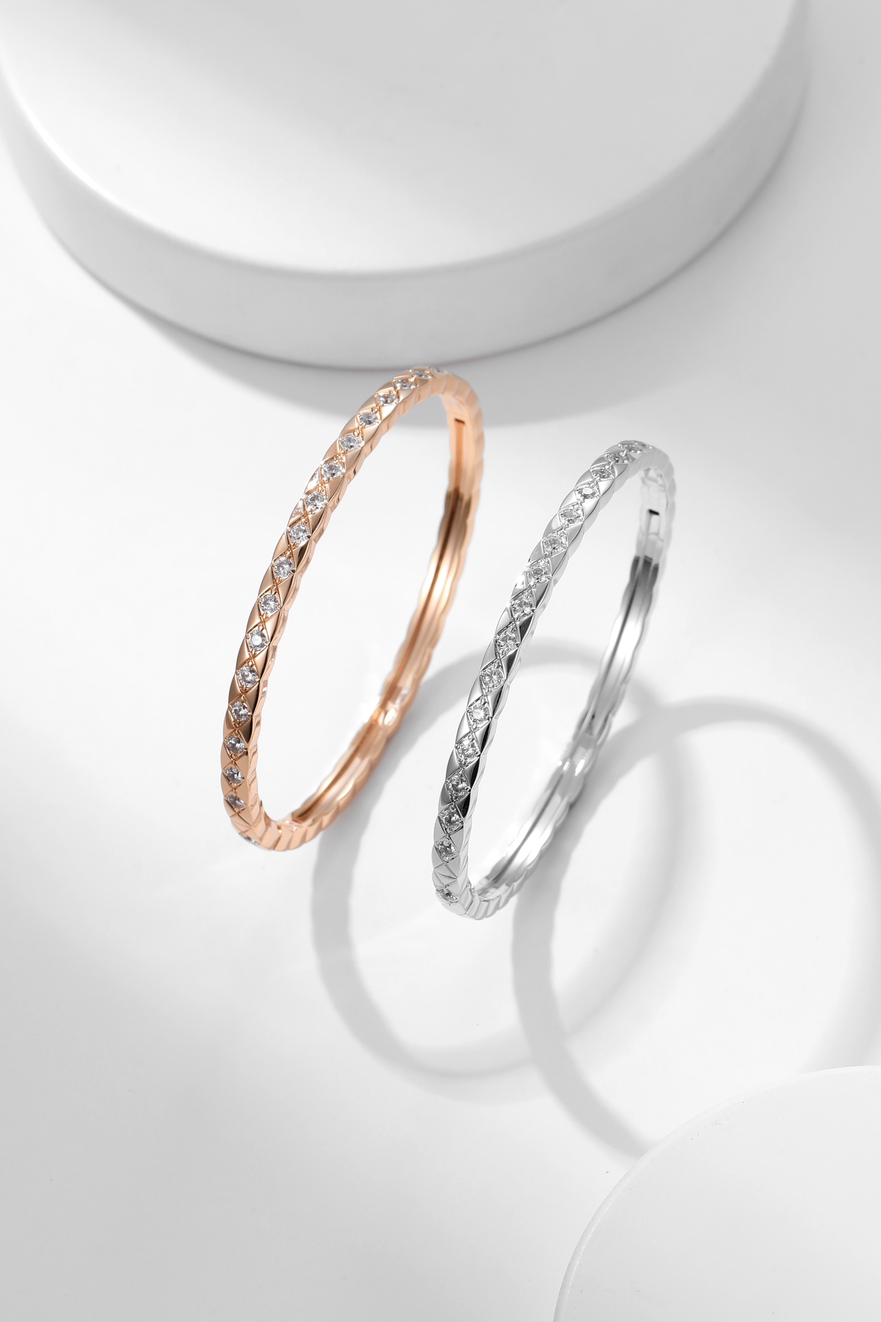 Chanel Diamond Coco Crush Mini Bracelet Bangle - 17CM - Rep Fashion™