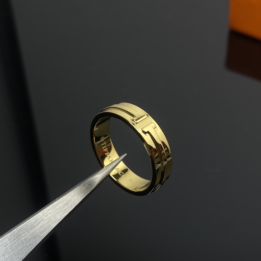 Tiffany Smooth Double T Wide Ring - Rep Fashion™