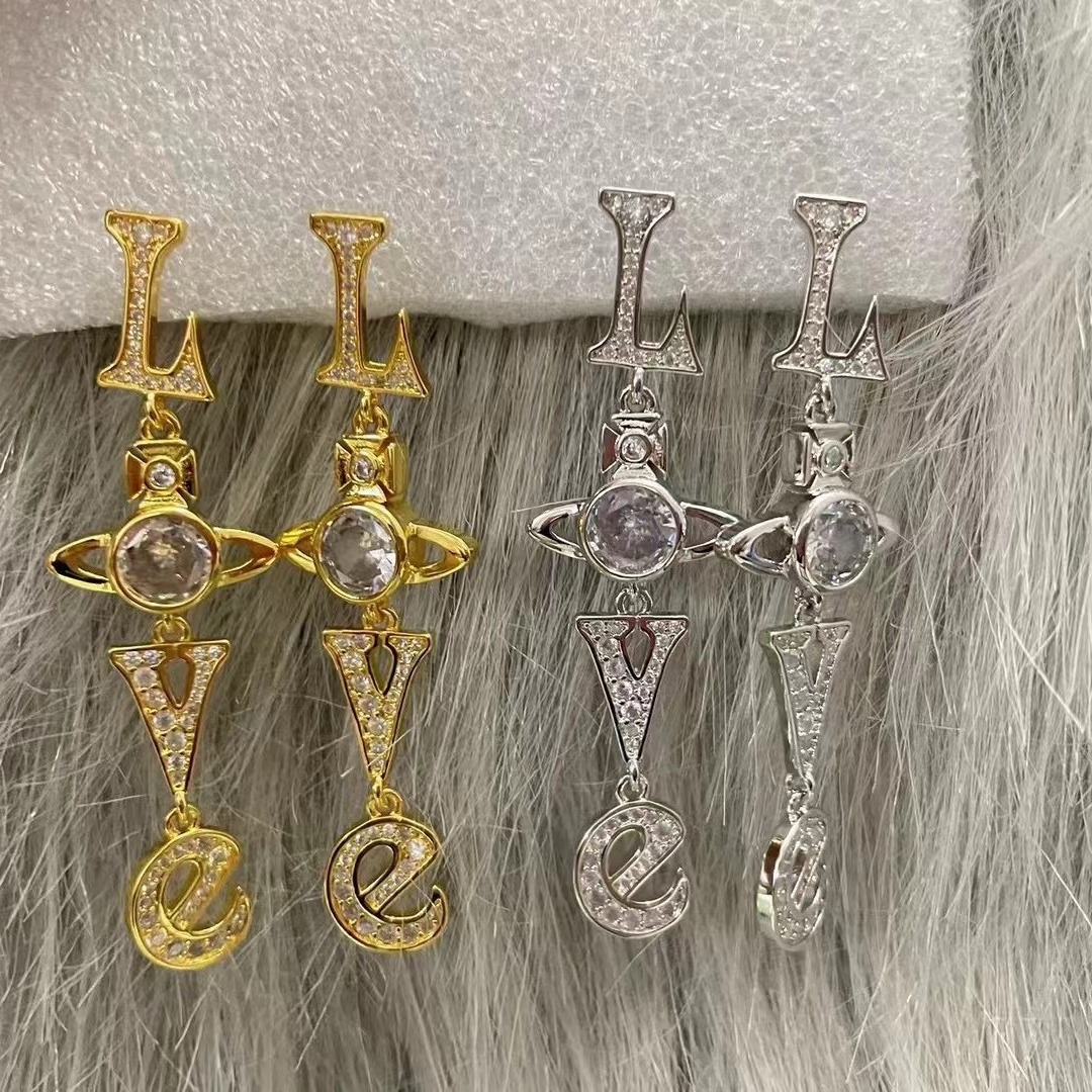Vivienne Westwood Letter LOVE Long Style Earrings - Rep Fashion™