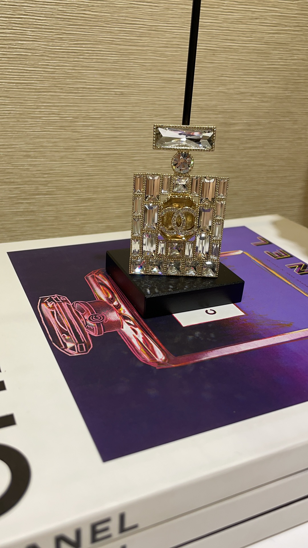 Chanel Rhinestone Perfume Bottle Brooch - Rep Fashion™