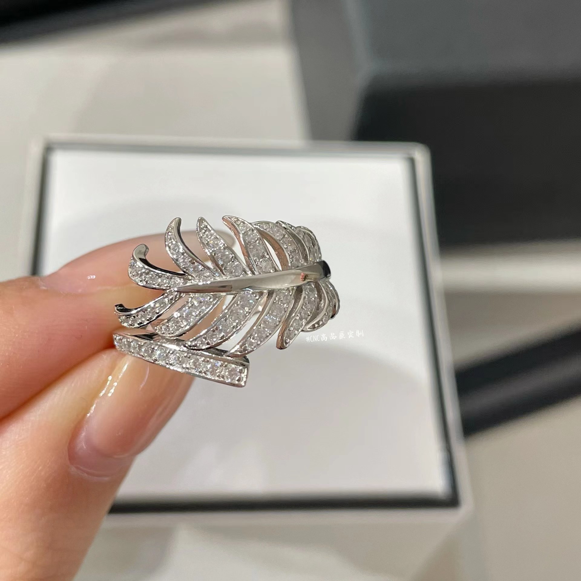 Chanel Diamond Feather Plume De Ring Earrings Necklaces - Rep Fashion™