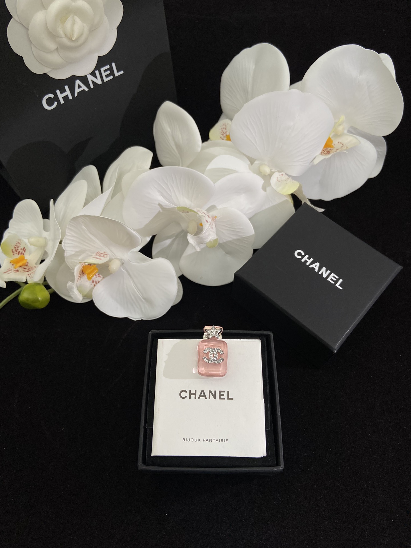 Chanel Pink Jelly Perfume Bottle Brooch - Rep Fashion™