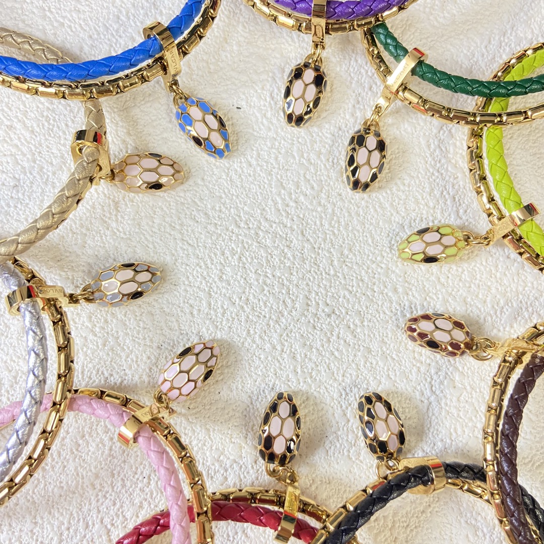 Bvlgari Serpenti Forever Leather Bracelet - Rep Fashion™