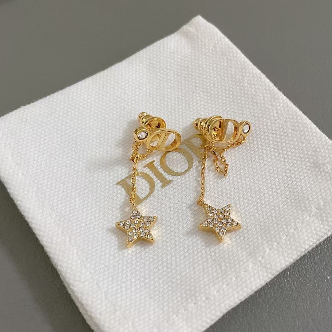 Dior Star Drop Earrings - Rep Fashion™