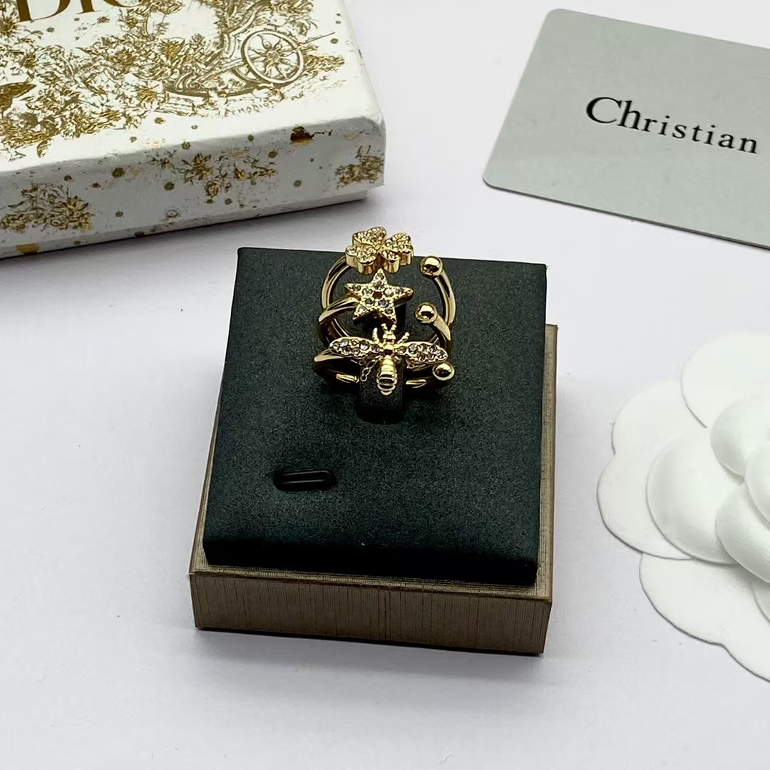 Dior Star Bee Clover Stacking Rings - 3 Pieces - Rep Fashion™