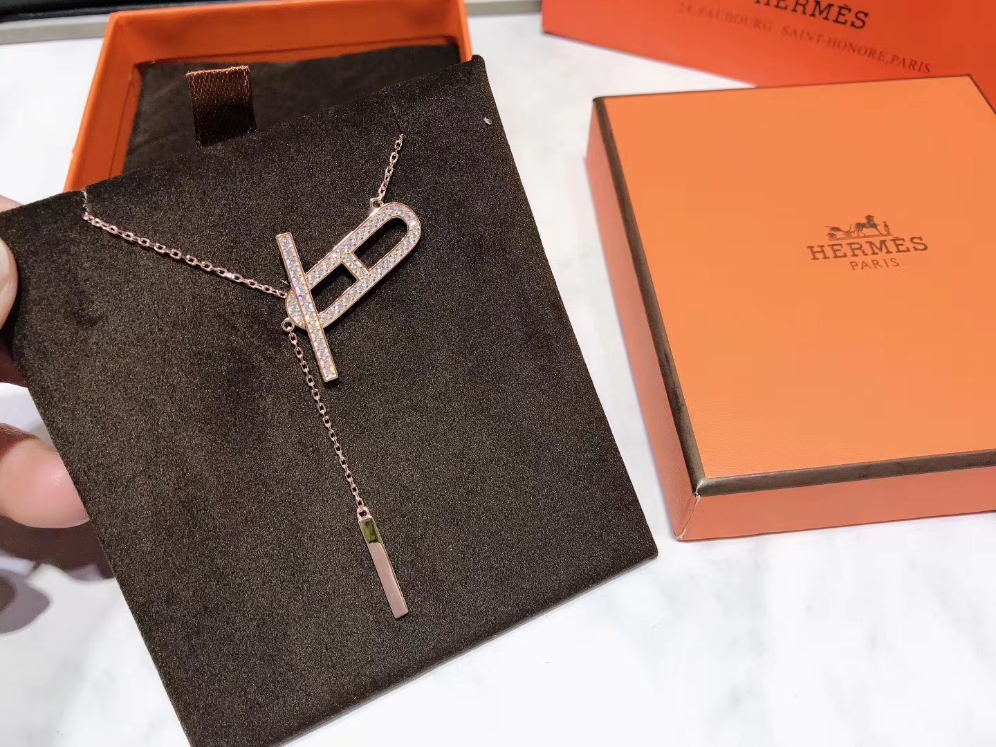 Hermes Hot Sale Pig Nose Necklace - Rep Fashion™