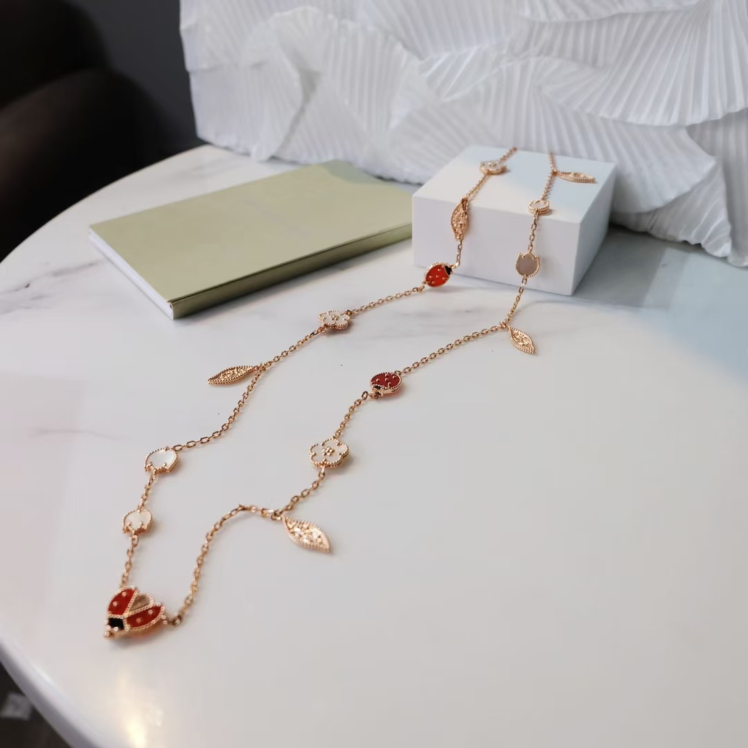 VCA Lucky Spring Long Necklace, 15 Motifs - Rep Fashion™