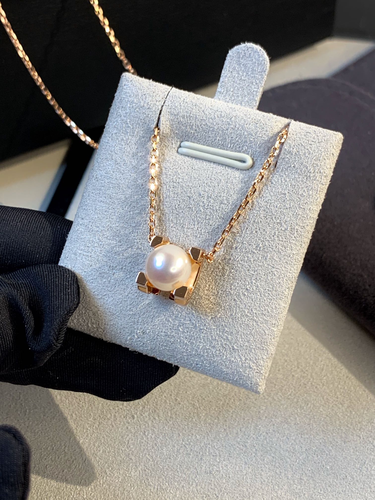 Cartier Enhancer Pearl Pendant Necklace - Rose Gold Color - Rep Fashion™