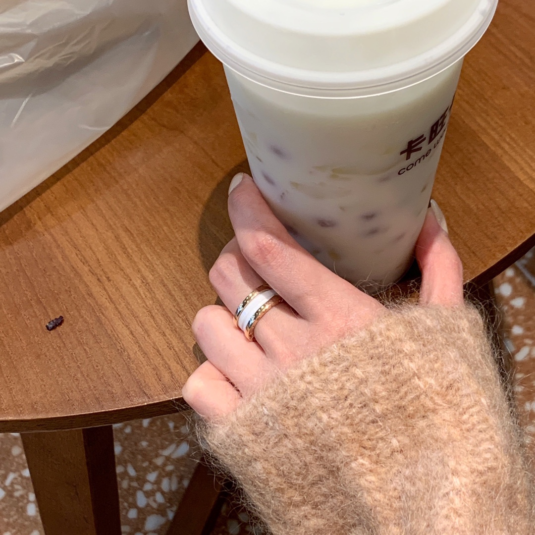 Bvlgari Rose Gold and White B.zero1 Ring - Rep Fashion™