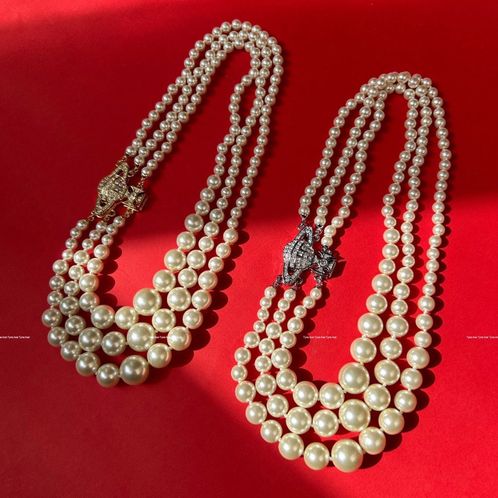 Vivienne Westwood Triple Pearl Necklace - Rep Fashion™