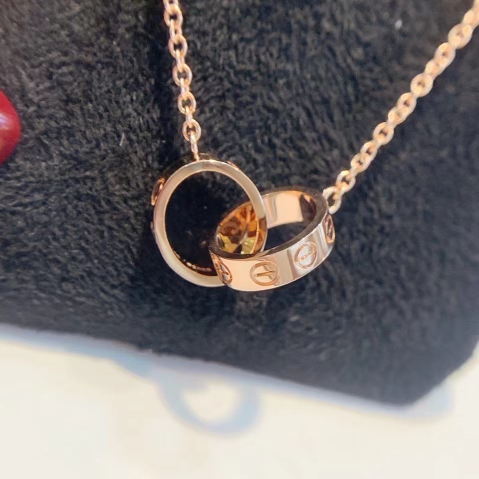 Cartier Smooth Surface LOVE Pendant Necklace in Rose Gold - Rep Fashion™
