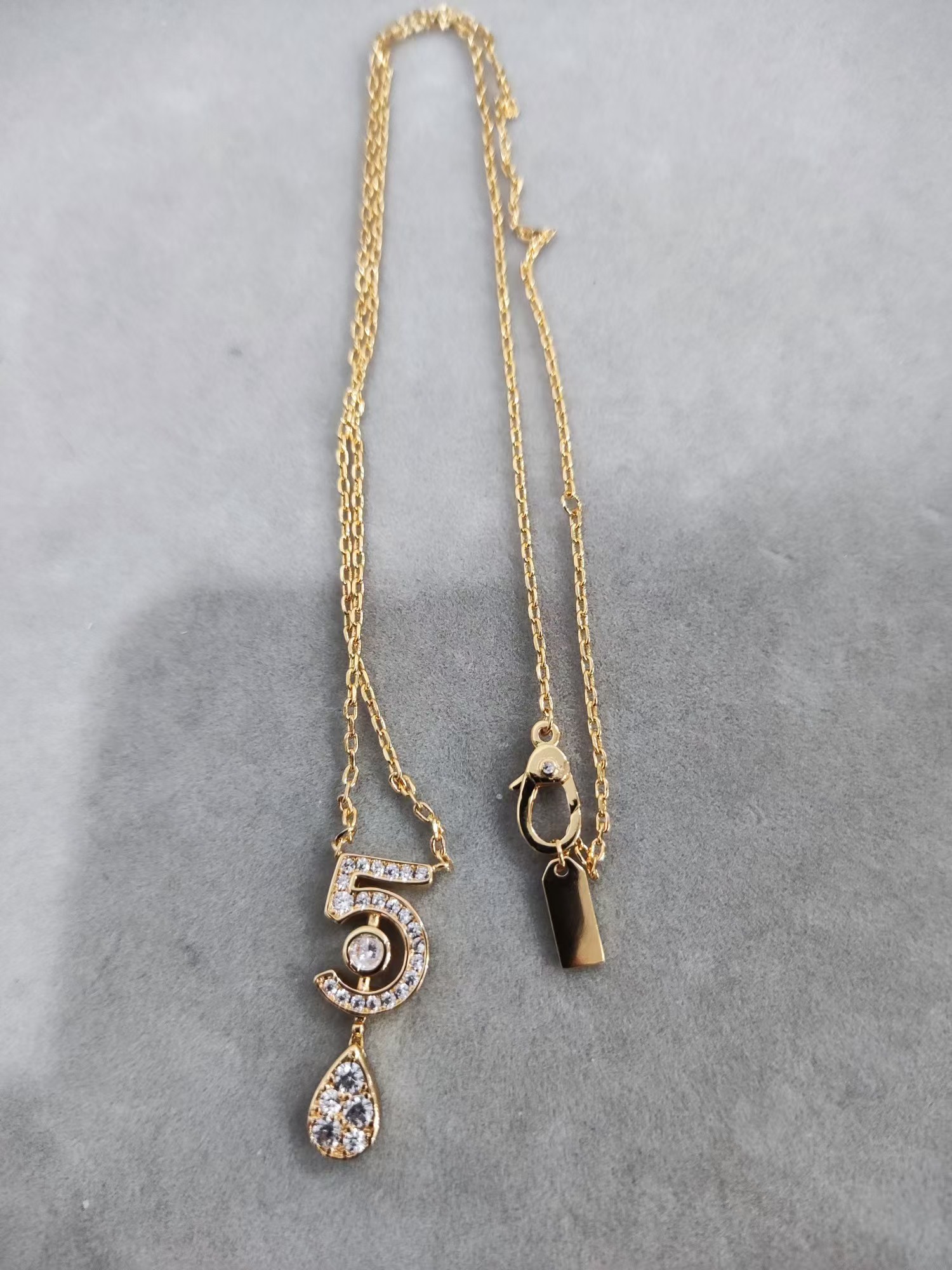 Chanel NO.5 Teardrop Pendant Necklace - Rep Fashion™