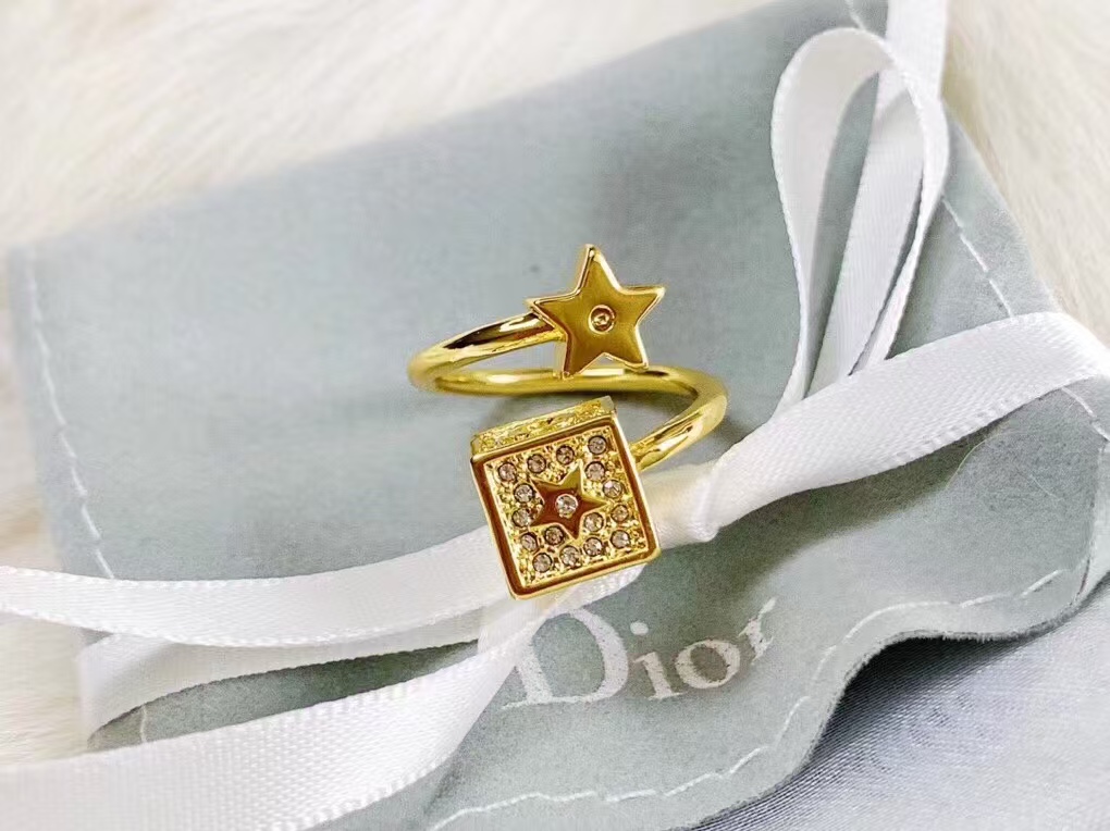 Dior Cube and Star Open Ring - Rep Fashion™