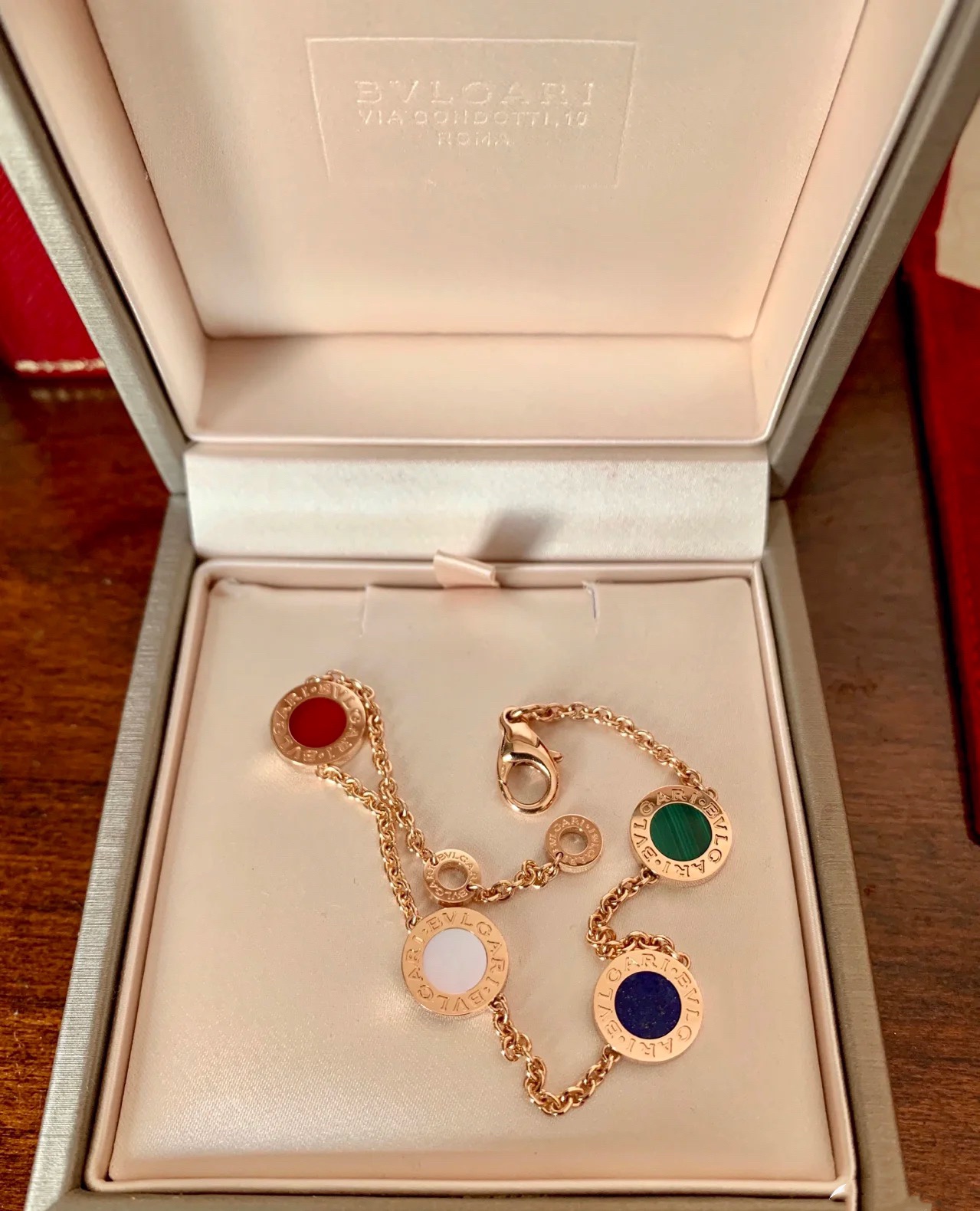 Dupe Bvlgari Four Colors Motifs B.zero1 Bracelet in Rose Gold - Rep Fashion™