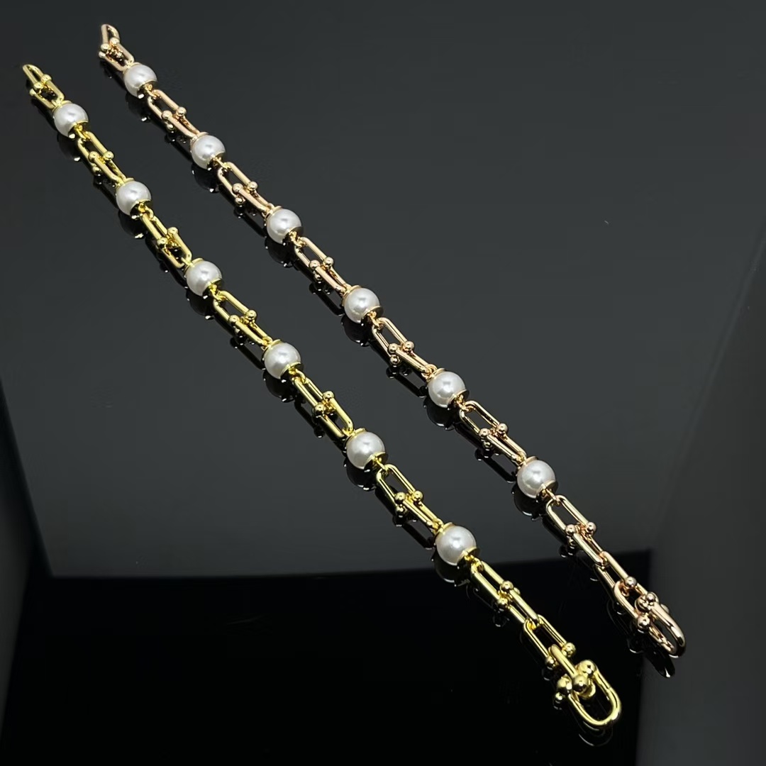 Tiffany HardWear Link Bracelet with Freshwater Pearls - Rep Fashion™