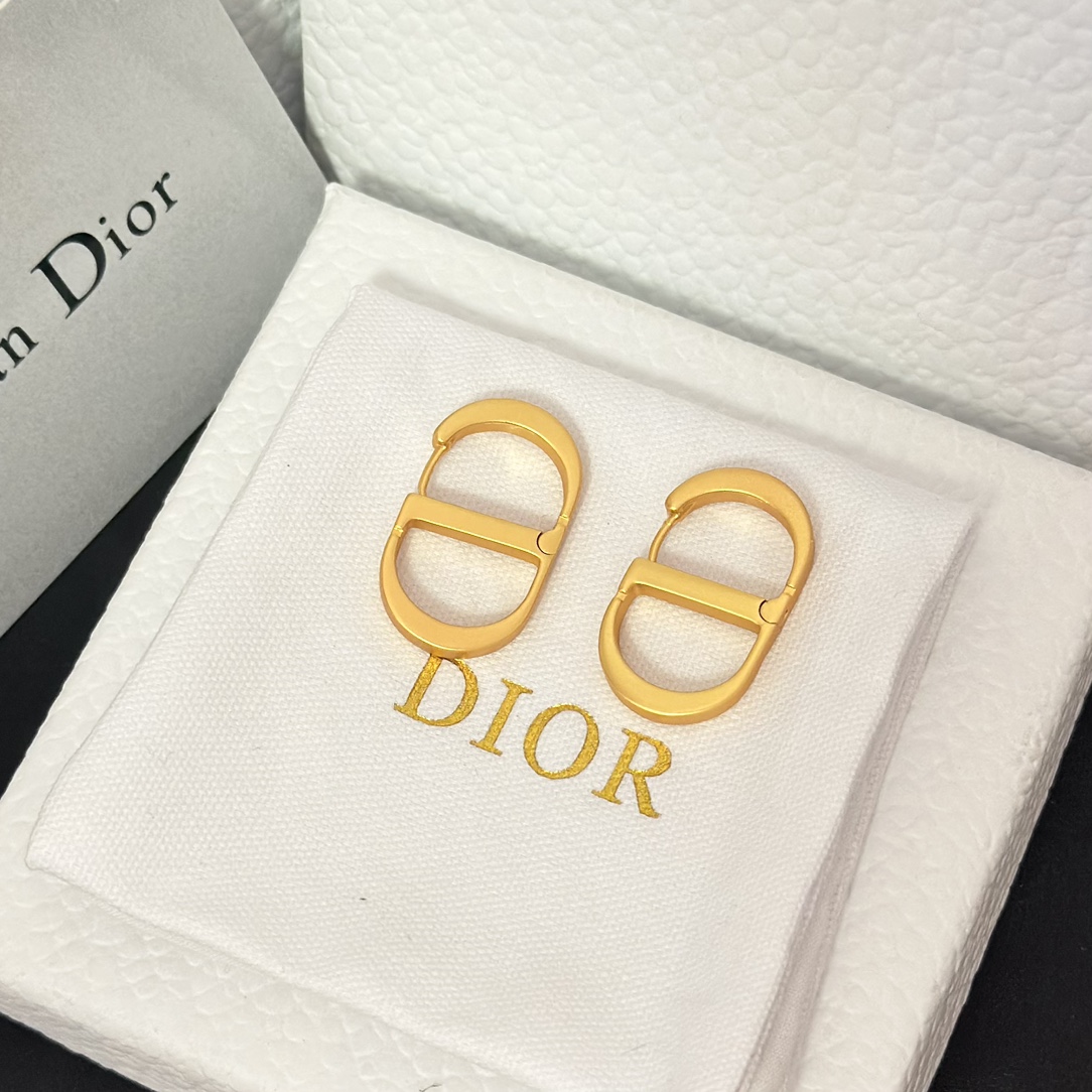 Dior Minimalistic CD Stud Earrings - Rep Fashion™