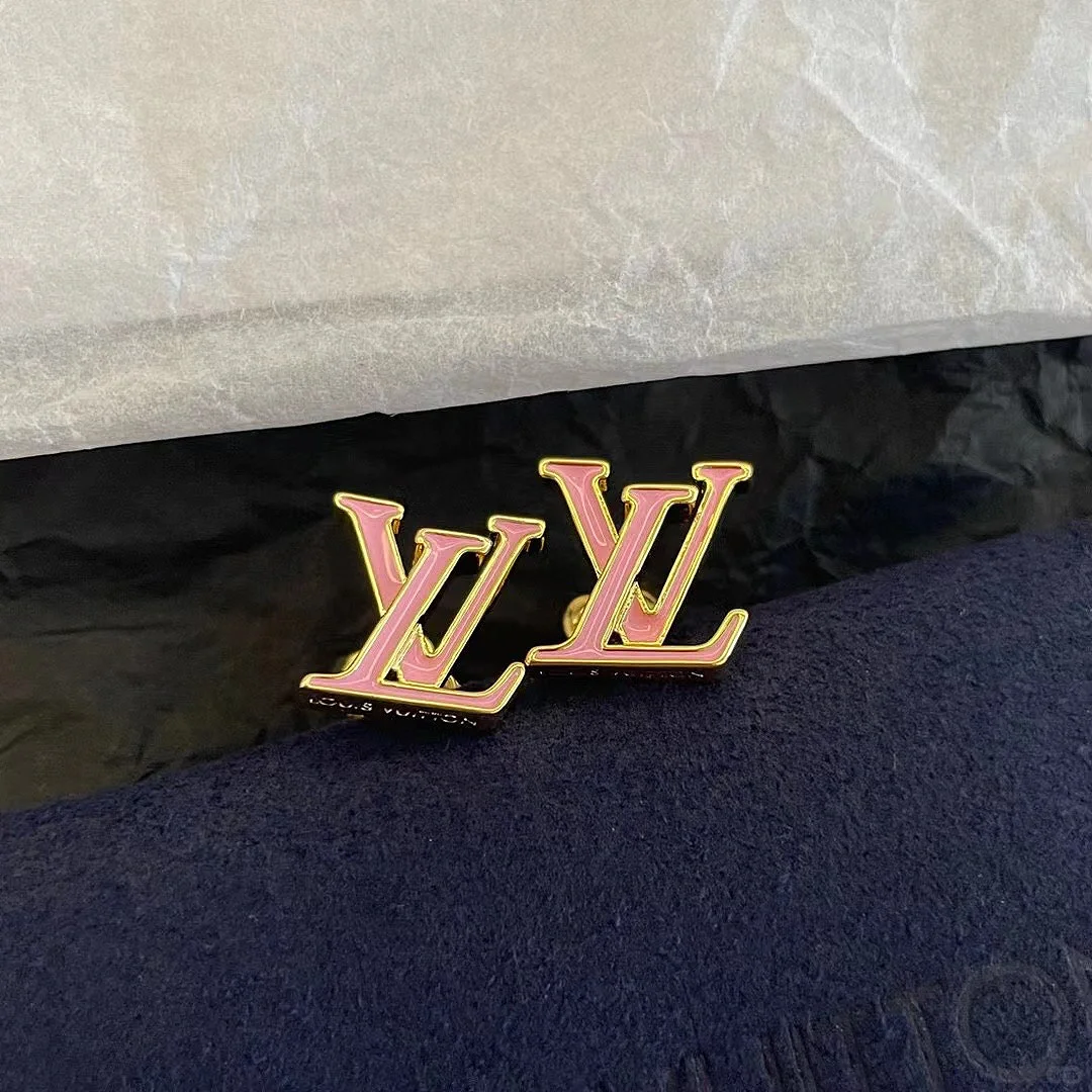 Louis Vuitton Pink LV Letter Earrings - Rep Fashion™