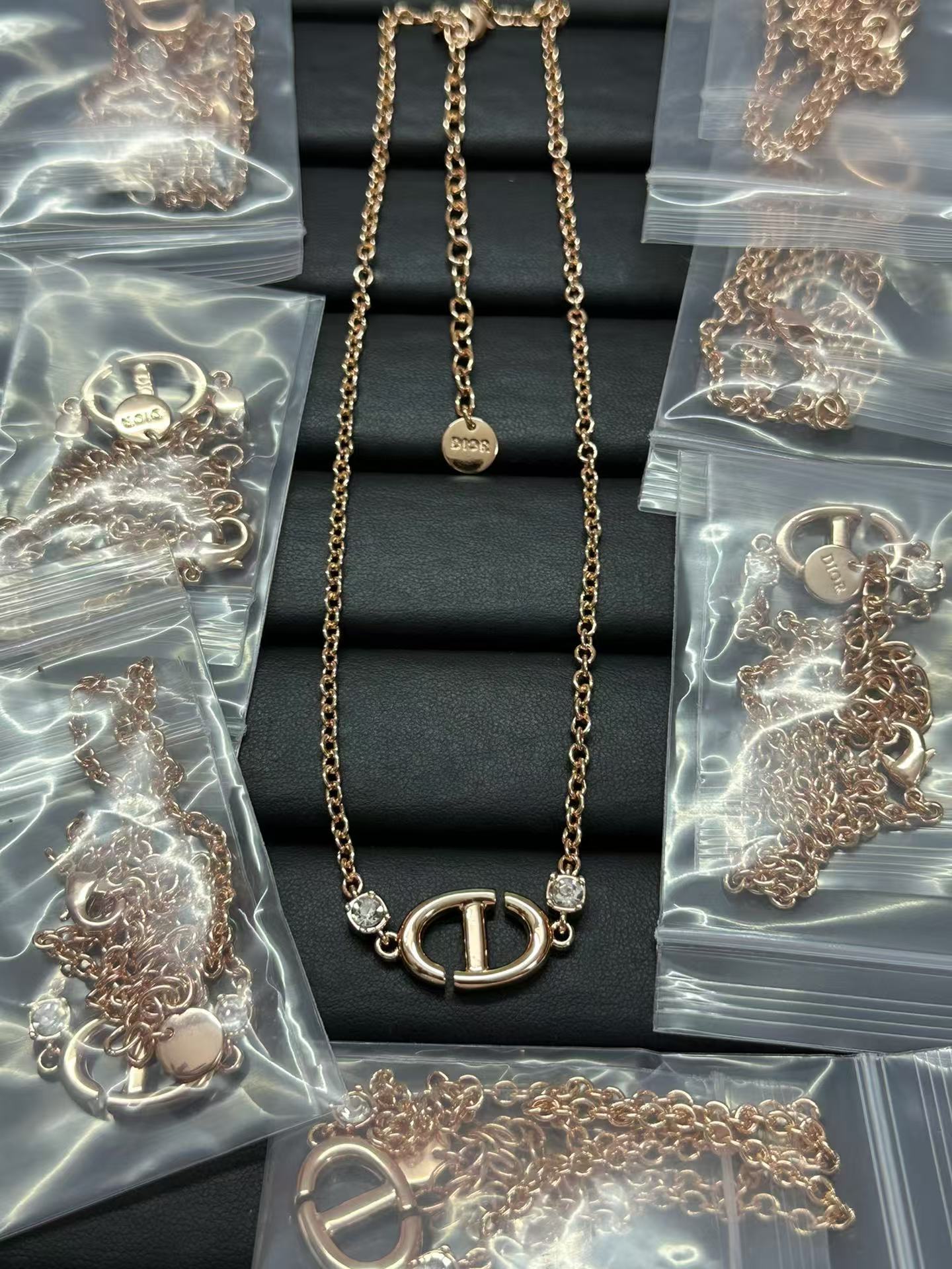 Dior CD Navy Necklace - Rep Fashion™