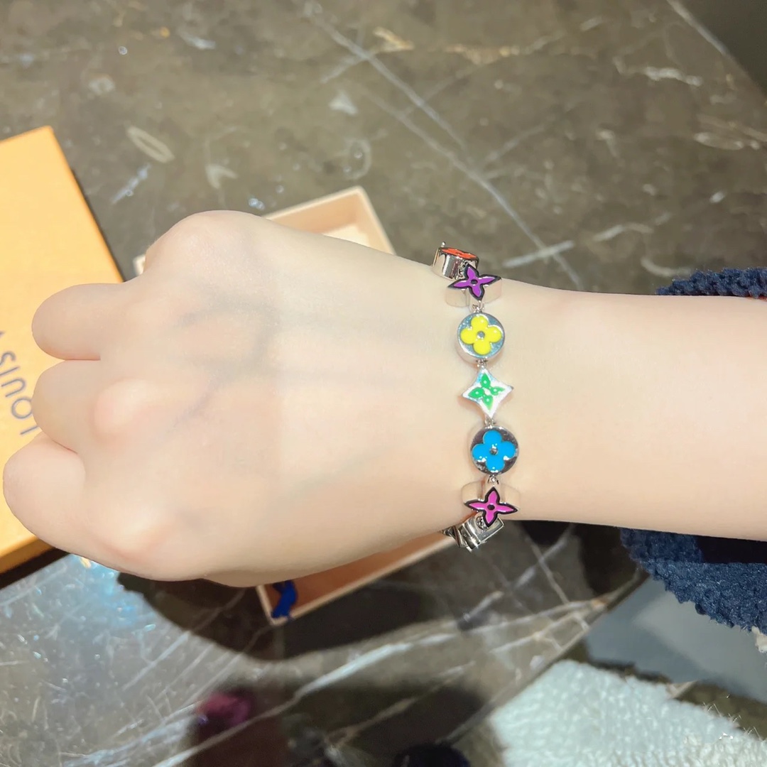 Louis Vuitton Candy Color Enamel Monogram Bracelet - Rep Fashion™