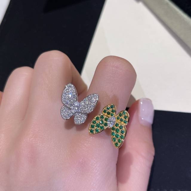 VCA Full Diamond Two Butterfly Between the Finger Ring - Rep Fashion™