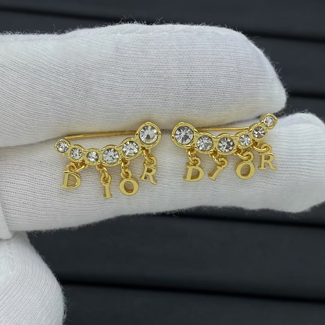 Dior Letter Drop Earrings - Rep Fashion™