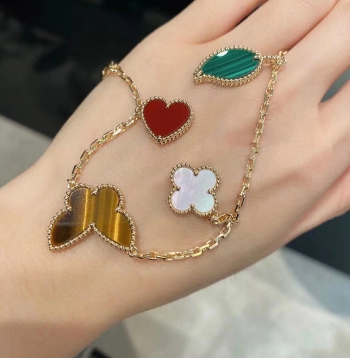 VCA Limited Version Lucky Alhambra Bracelet 4 Motifs - Rep Fashion™