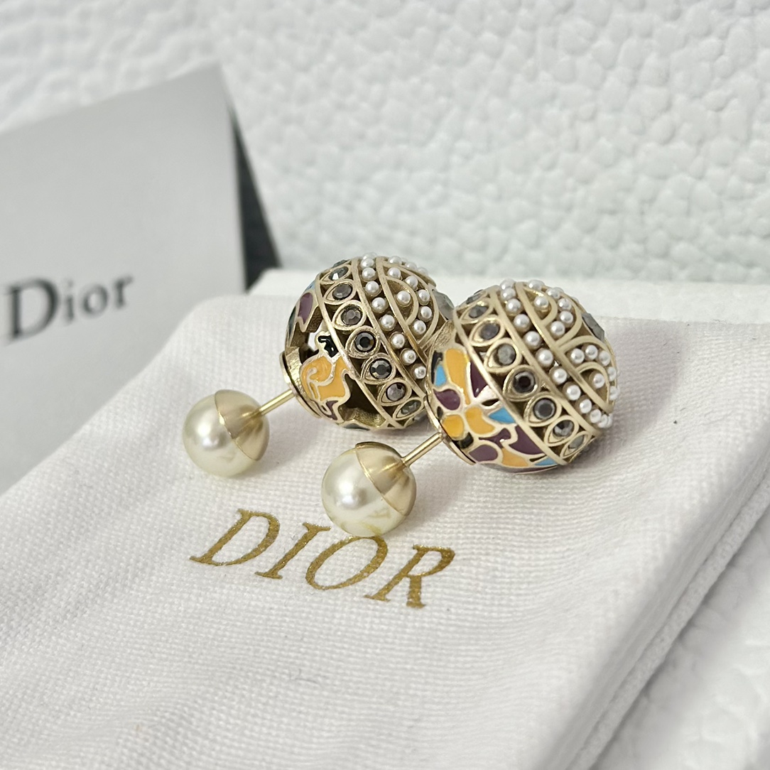 Dior Enamel Earrings - Rep Fashion™