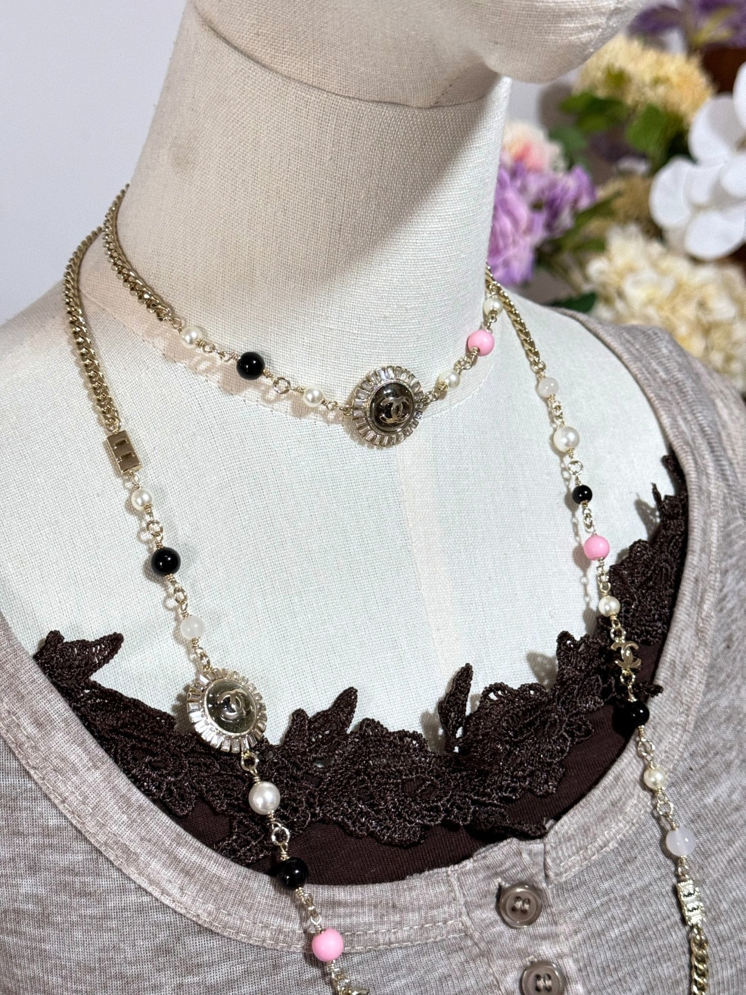 Chanel Sun Flower Pendant Long Necklace - Rep Fashion™