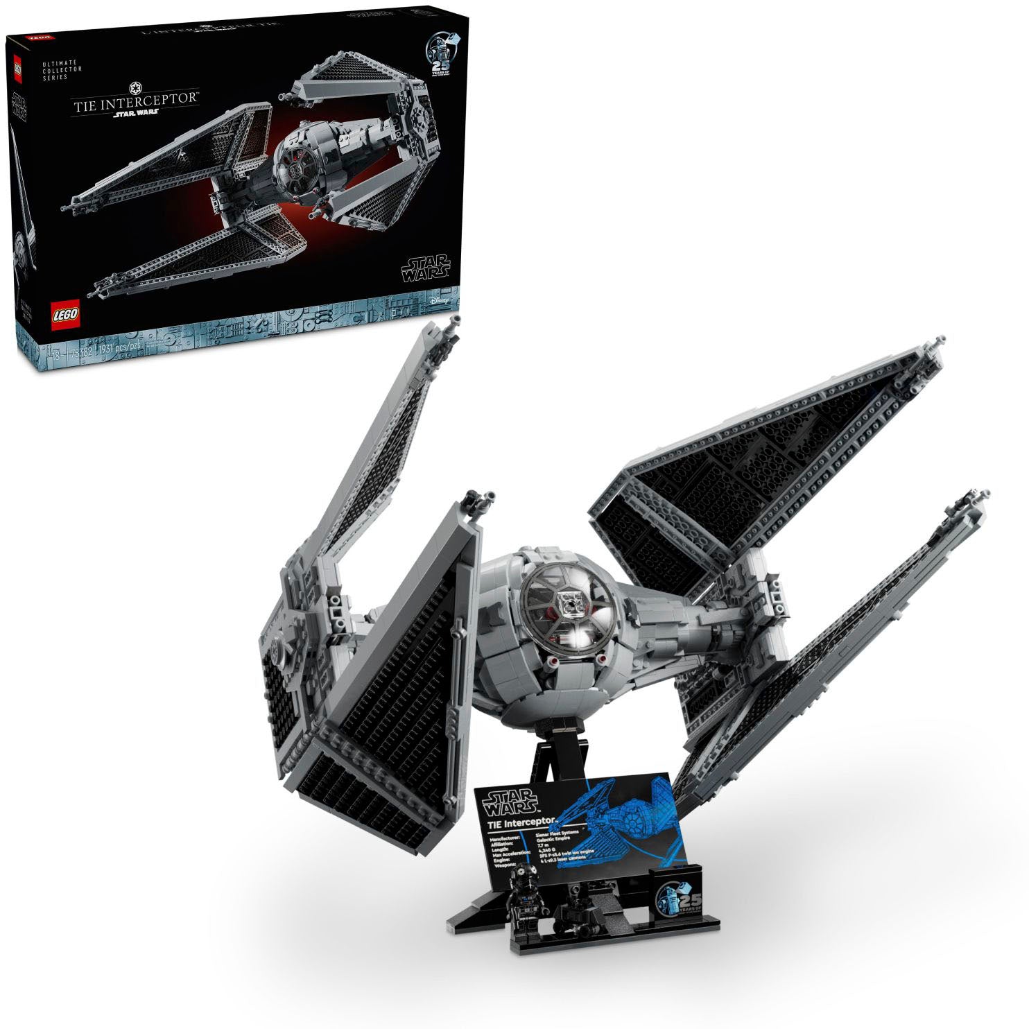 LEGO Star Wars Ultimate Collector Series TIE Interceptor Model Set 75382 (2024)
