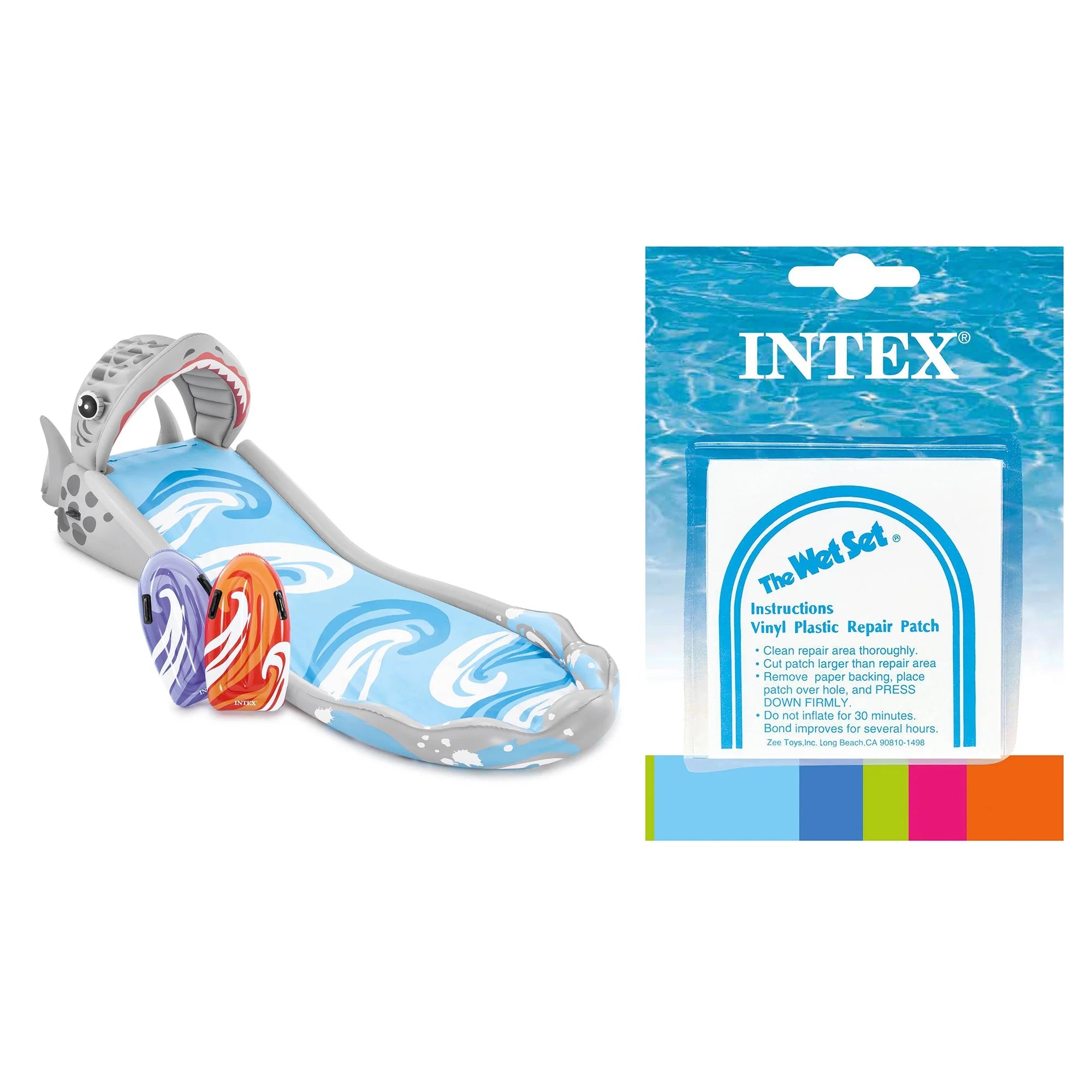 Kit de Reparación para Tobogán Inflable Surf 'N Slide y Juegos Acuáticos Intex 2024 - Incluye 6 Parches