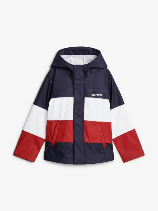 Tommy Hilfiger Kids Colourblock Windbreaker in Multicolour - USdiscountonlinestore