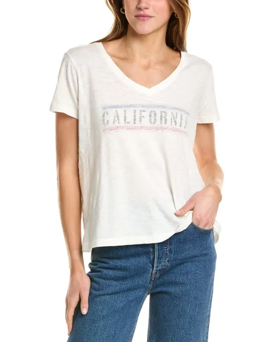 Sol Angeles California V-Neck T-Shirt - USdiscountonlinestore