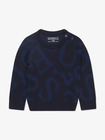 Guess Baby Boys Logo Print Sweatshirt - USdiscountonlinestore