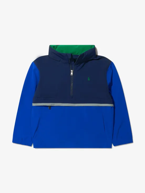 Ralph Lauren Boys Branded Popover Windbreaker - USdiscountonlinestore