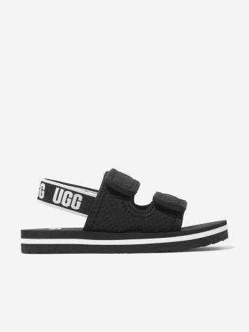 UGG Kids Lennon Slingback Sandals in Black - USdiscountonlinestore