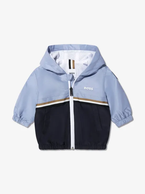 BOSS Baby Boys Colourblock Windbreaker In Navy - USdiscountonlinestore