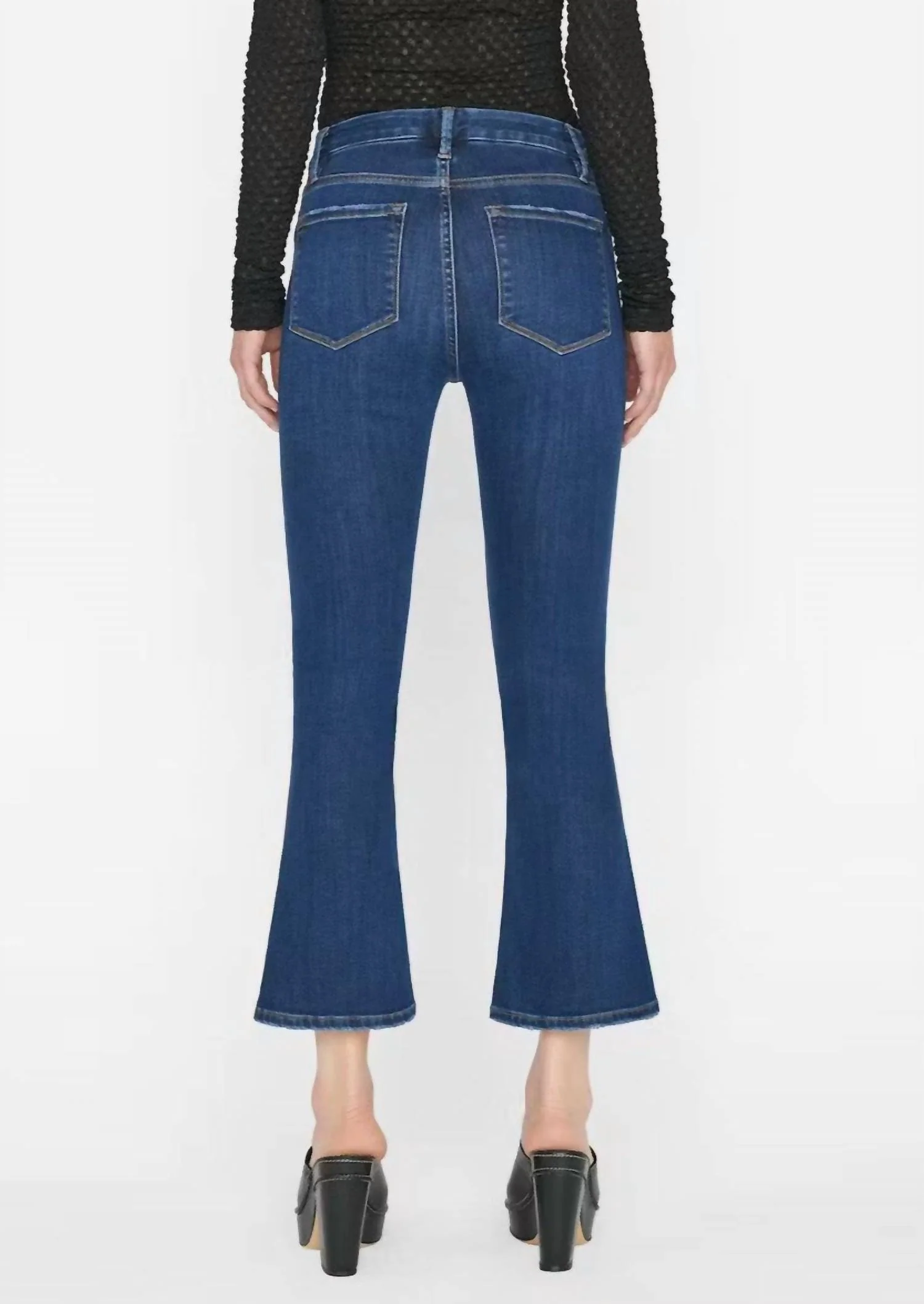 Women's Le Crop Mini Boot Jeans In Majesty Blue