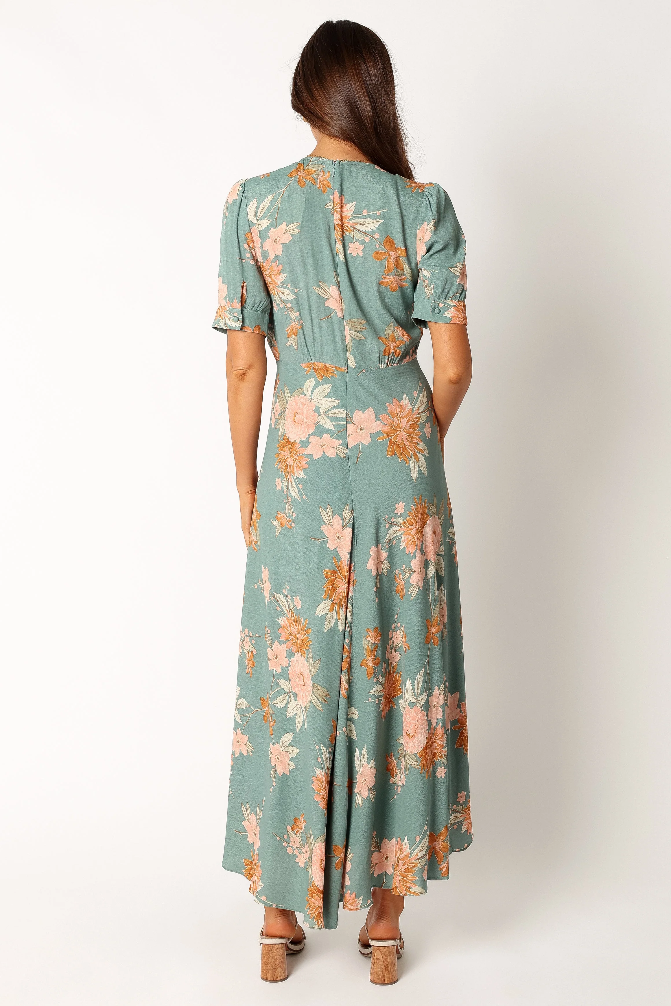 Frampton Midi Dress - Blue Floral