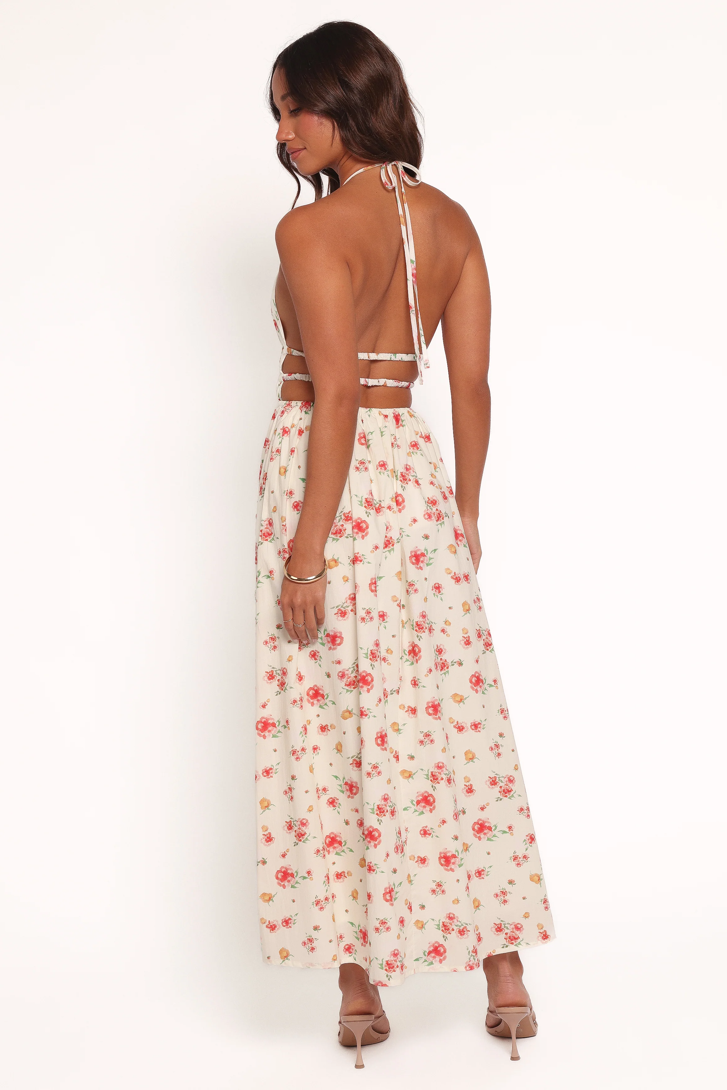 Wilder Halterneck Maxi Dress - Pink Floral