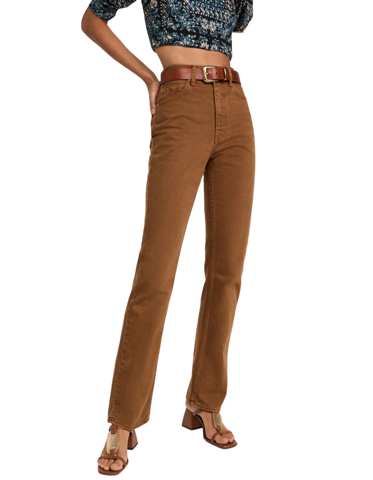 Agnes Jeans In Umber Wash
