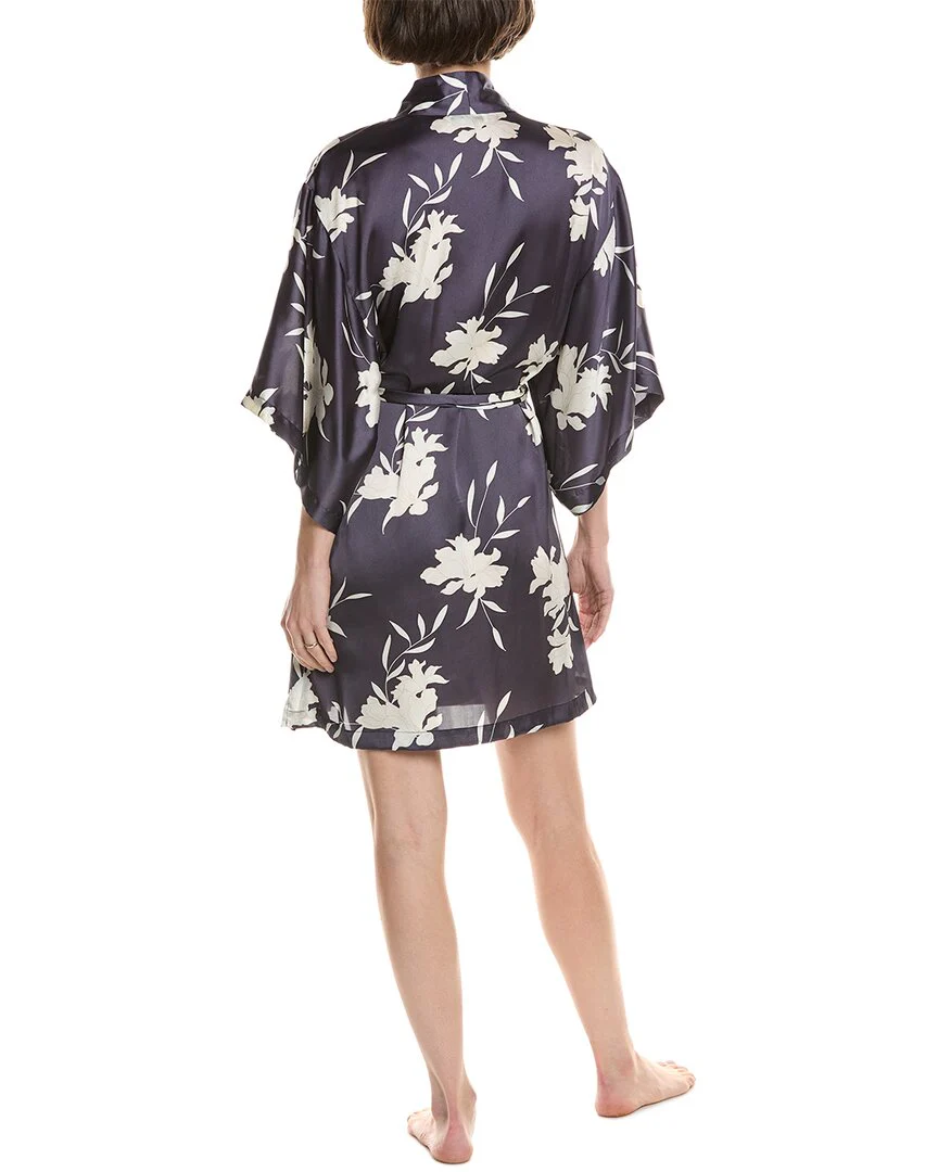 NATORI EDIT Lily Printed Satin Icon Wrap