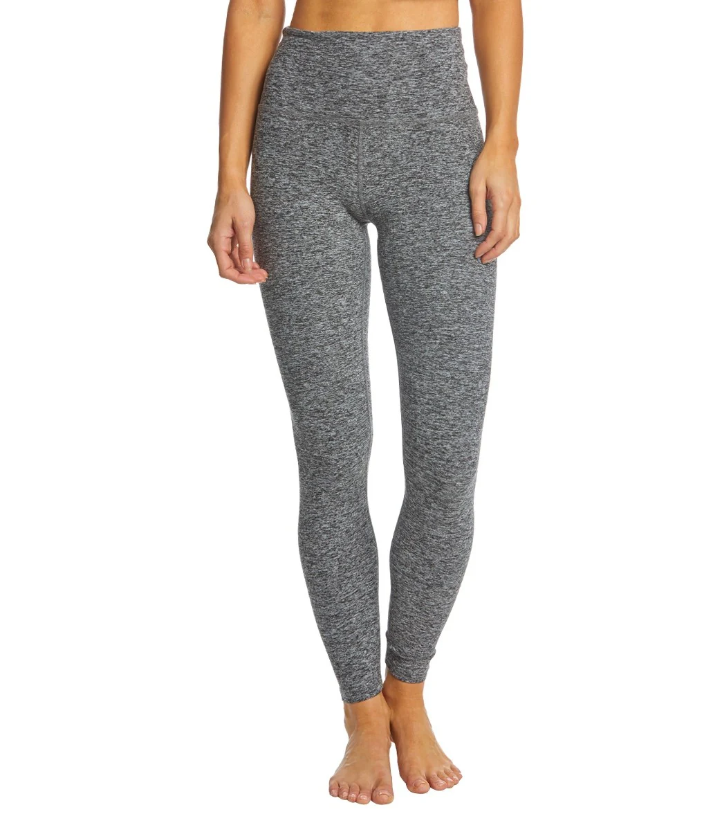 Beyond Yoga Spacedye High Waisted Caught In The Midi 7/8 Yoga Leggings Black/White