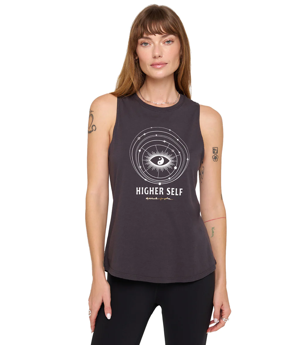 Spiritual Gangster Higher Self Jade Muscle Tank