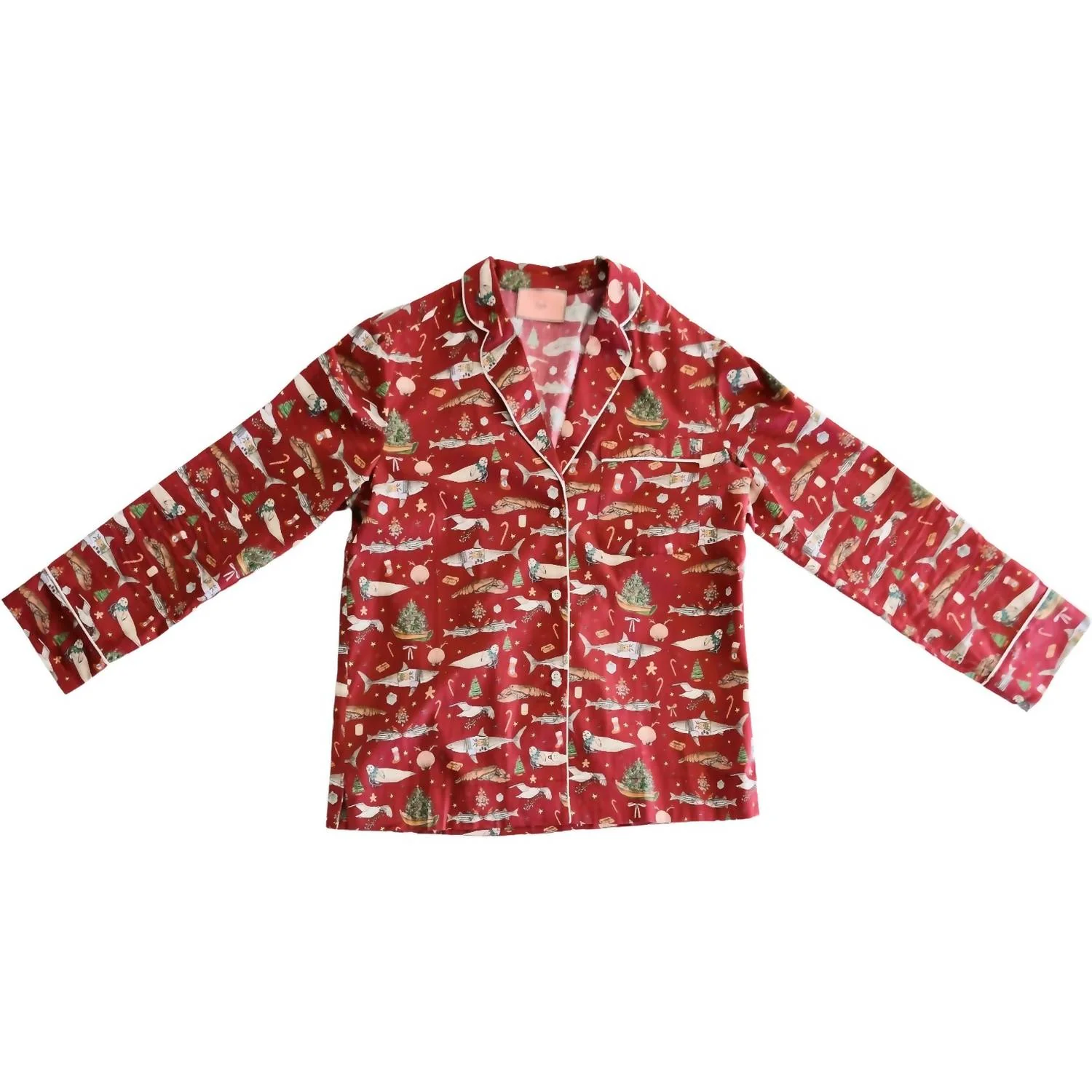 The Nantucket Winter Dreams Pajamas In Cranberry