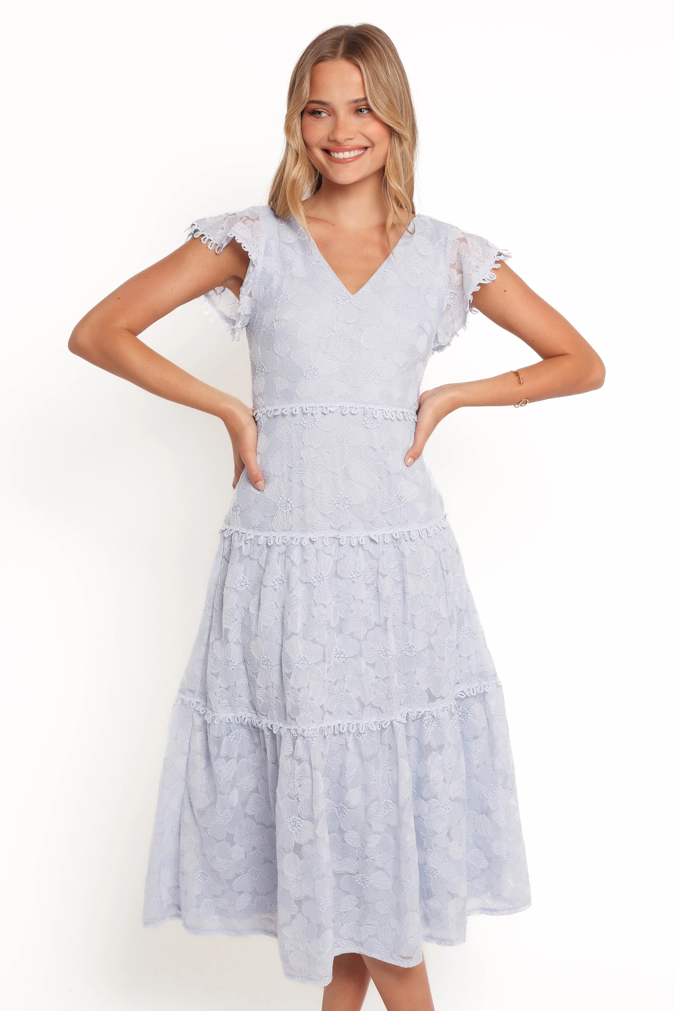 Asher Midi Dress - Blue